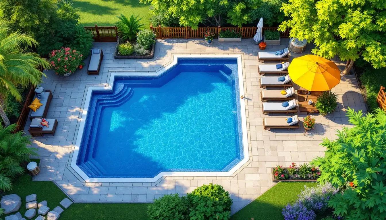 طراحی استخر باغ تلفیق طبیعت و آرامش